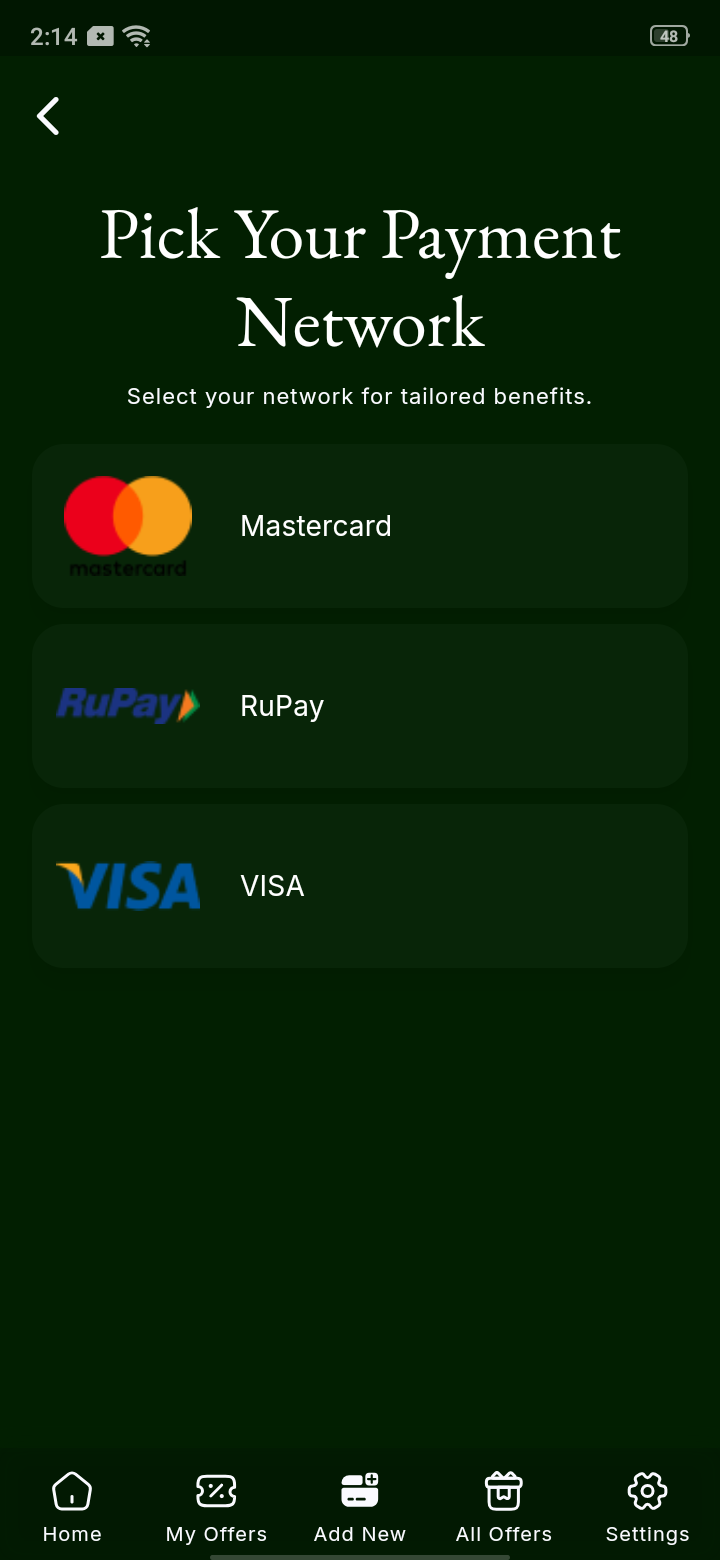 Aaywaa - Add New Card - 2