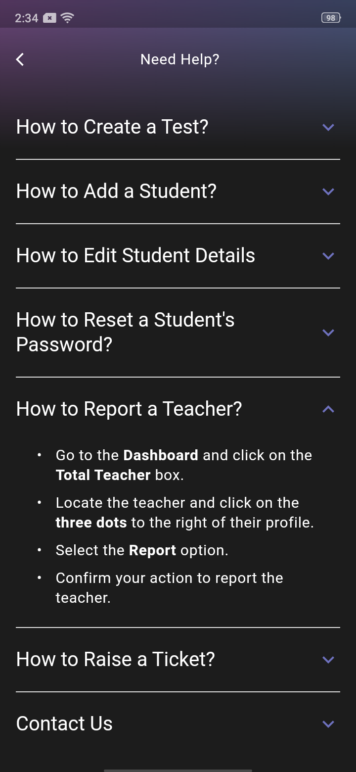 SEBA Teacher App - Need Help - 5