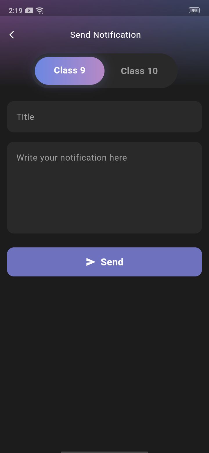 SEBA Teacher App - Notifications - 1