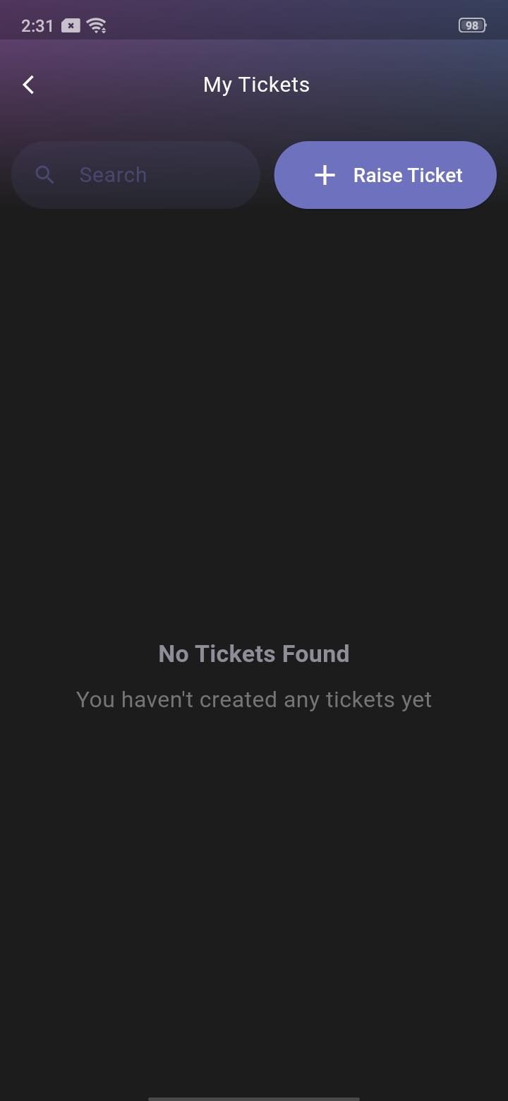 SEBA Teacher App - Raise a Ticket - 0