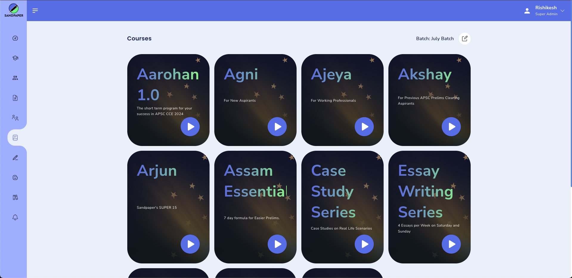 Sandpaper Academy - Admin Panel (Course Management) - 0