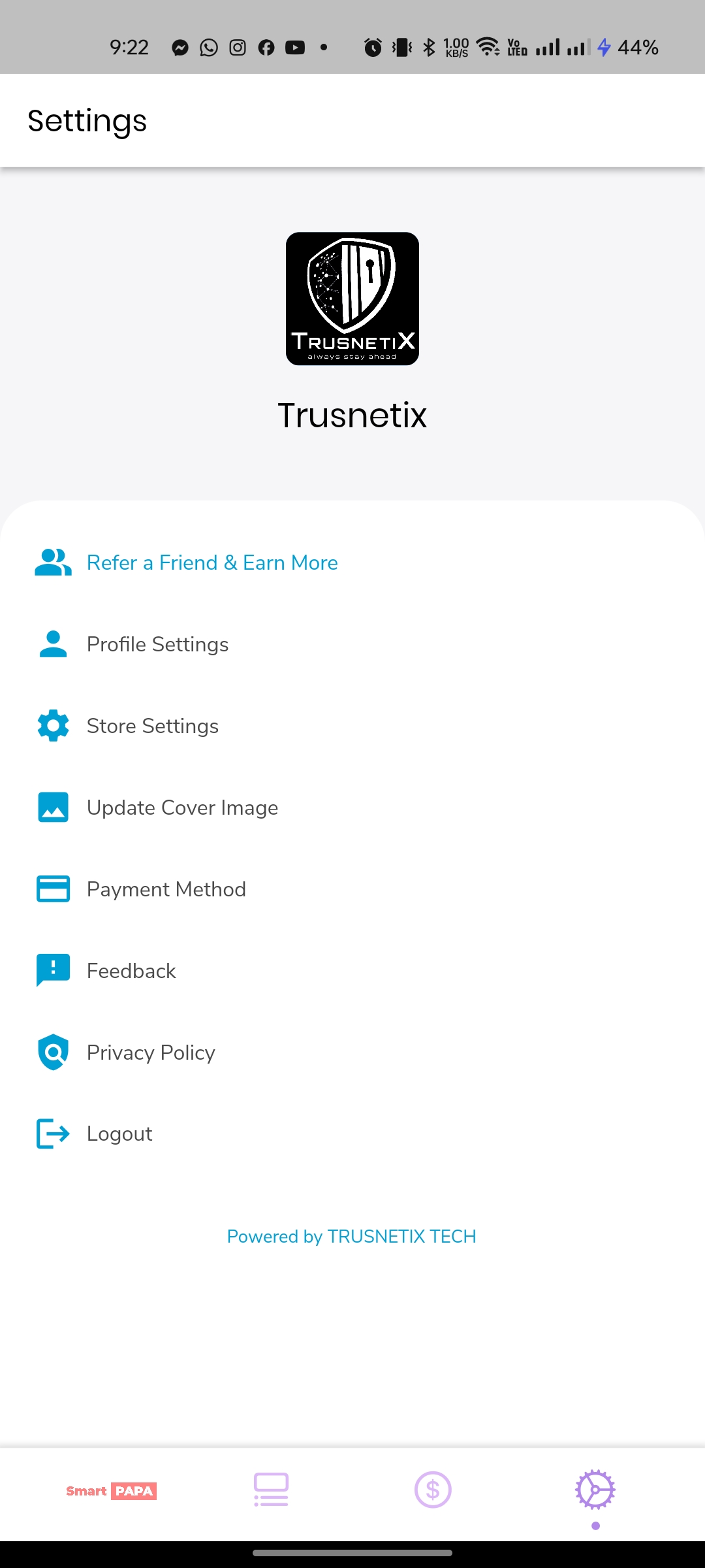 SmartPAPA - Android and iOS App - 7