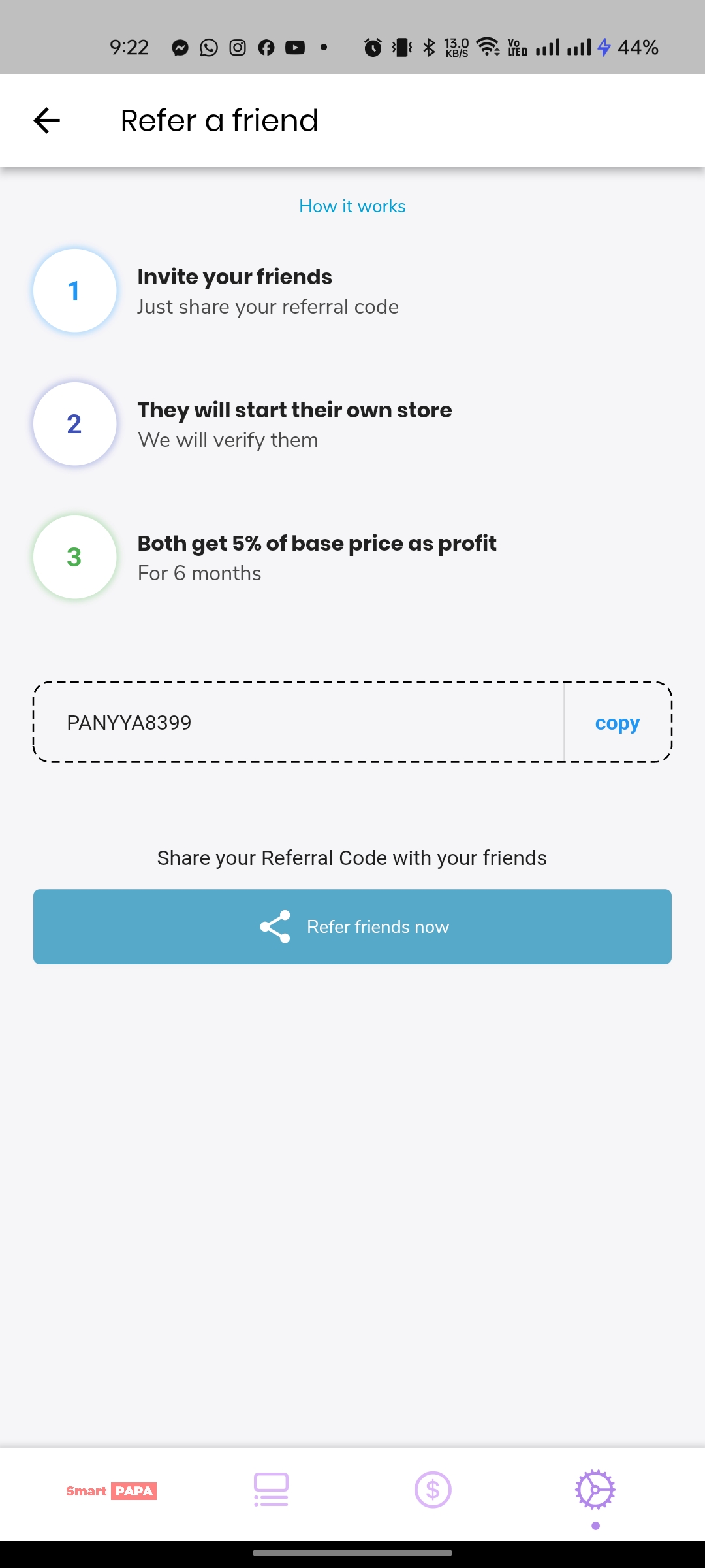 SmartPAPA - Android and iOS App - 8