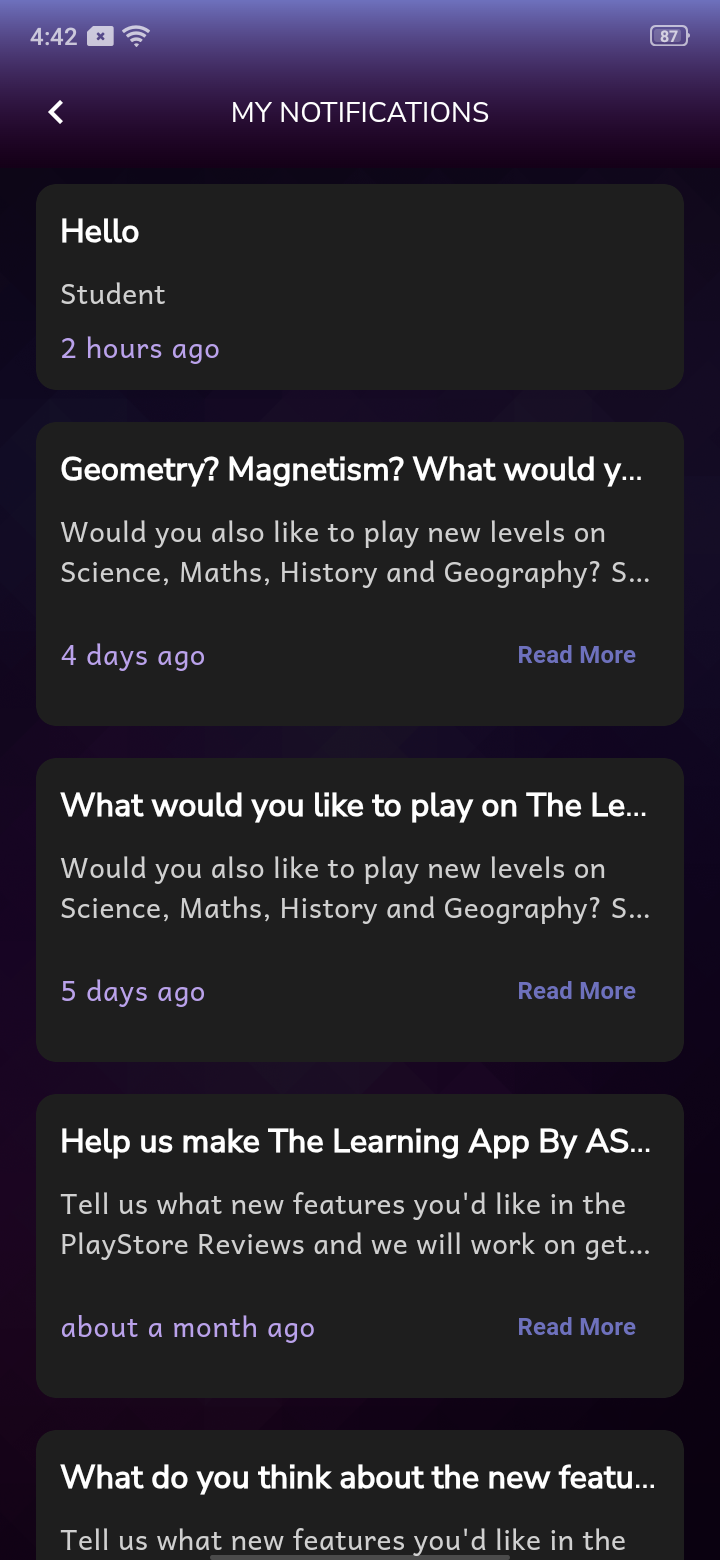 The Learning App by ASSEB - Home - 3