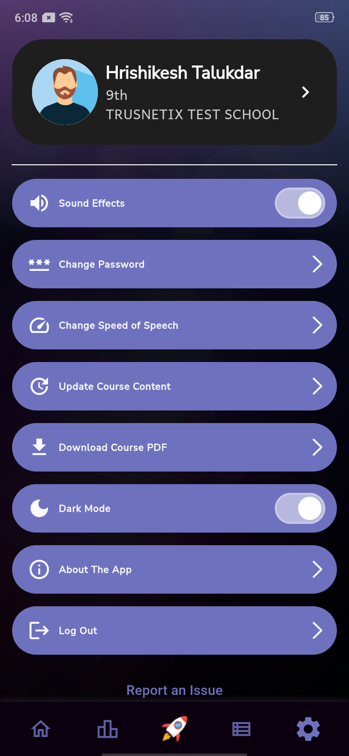 The Learning App by ASSEB - Settings - 0